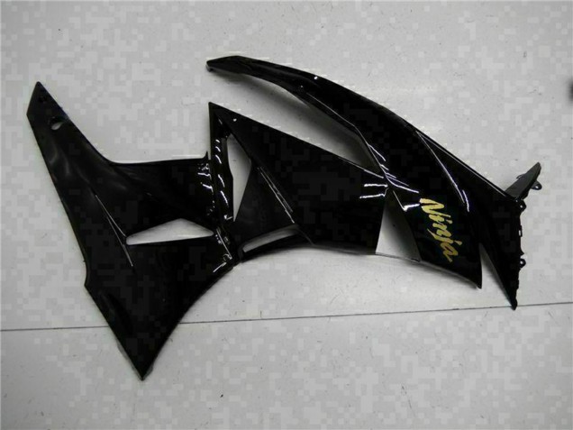 Carenados Moto Kawasaki ZX6R 2009-2012 - Negro Brillante Oro Ninja