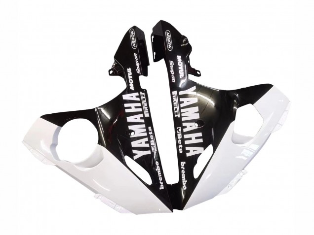 Carenados Moto Yamaha YZF R6S 2006-2009 - Blanco Negro Brillante