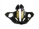 Carenados Moto Yamaha YZF R6S 2006-2009 - Negro Brillante Oro Calcomanías
