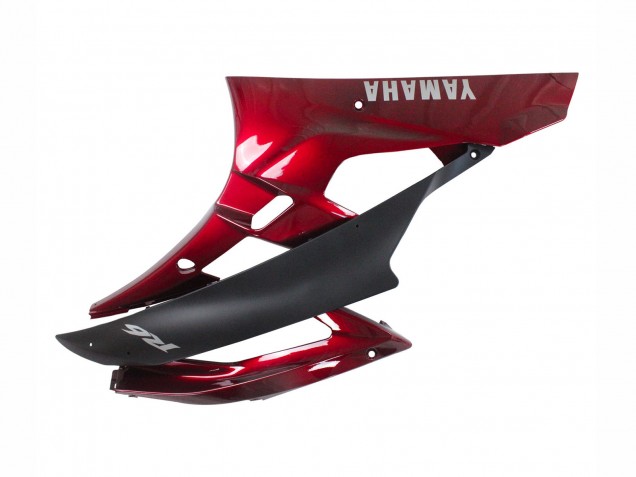 Carenado Moto Yamaha YZF 600 R6 2006-2007 - Rojo Negro Mate