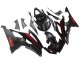 Carenados Moto Yamaha YZF 600 R6 2008-2016 - Negro Brillante Negro Mate Rojo Raya