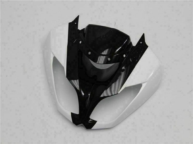 Carenados Moto Kawasaki ZX6R 2009-2012 - Negro Brillante Blanco