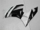 Carenados Moto Kawasaki ZX6R 2009-2012 - Negro Brillante Blanco