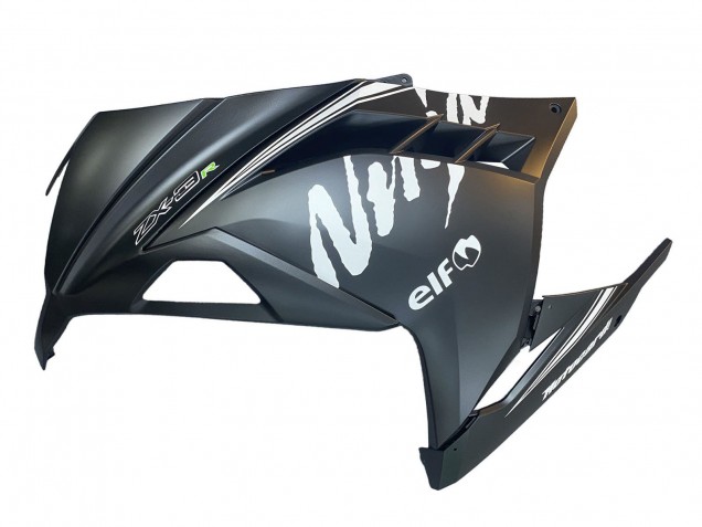 Carenados Moto Kawasaki EX300 2013-2024 - Negro Mate Blanco Elf Nieve