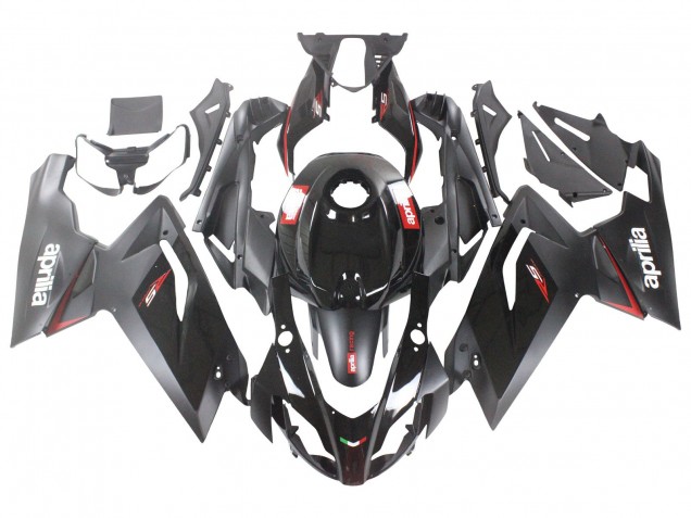 Carenados Moto Aprilia RS125 2006-2011 - Negro Brillante Rojo Blanco Calcomanía