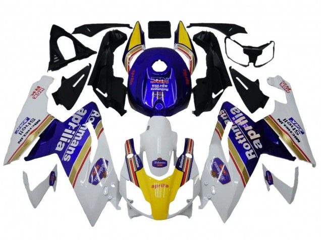 Carenados Moto Aprilia RS125 2006-2011 - Blanco Azul Amarillo Rothmans