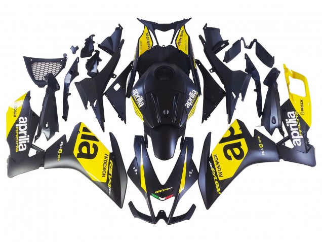 Carenados Moto Aprilia RS4 50 125 2012-2019 - Amarillo Negro Mate