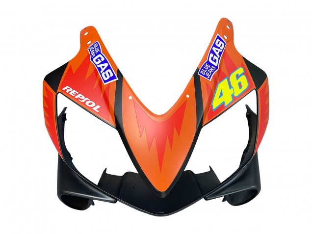 Carenados Moto Honda CBR600 F4i 2004-2007 - Negro Mate Naranja Rossi