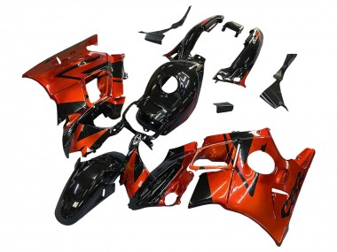 Carenados Moto Honda CBR600 F2 1991-1994 - Naranja Negro Brillante