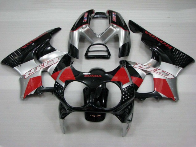 Carenados Moto Honda CBR900RR 893 1992-1993 - Plata Rojo Negro Brillante