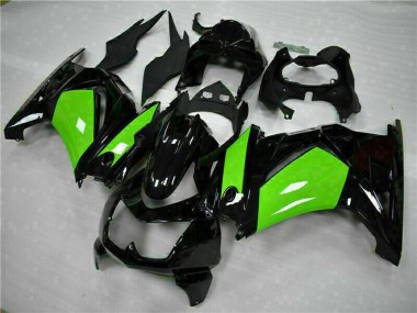 Carenados Moto Kawasaki EX250 2008-2012 - Negro Brillante Verde