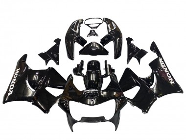 Carenados Moto Honda CBR900RR 919 1998-1999 - Negro Brillante Blanco Calcomanías