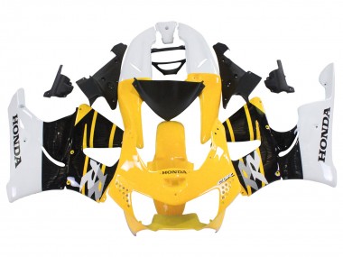 Carenados Moto Honda CBR900RR 919 1998-1999 - Blanco Amarillo Negro Brillante