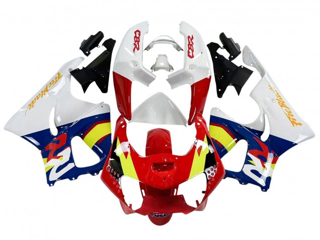 Carenados Moto Honda CBR900RR 919 1998-1999 - Blanco Rojo Amarillo Azul