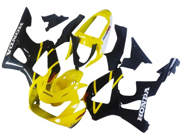 Carenados Moto Honda CBR900RR 929 2000-2001 - Amarillo Negro Brillante