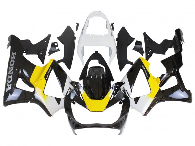 Carenados Moto Honda CBR900RR 929 2000-2001 - Blanco Amarillo Negro Brillante