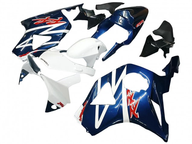 Carenados Moto Honda CBR900RR 954 2002-2003 - Blanco Azul Oscuro