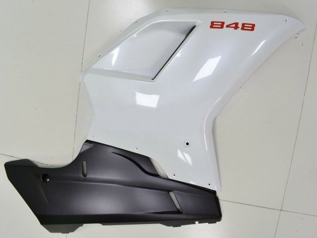 Carenados Moto Ducati 848 2007-2014 - Blanco Negro Mate