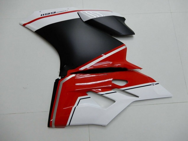Carenados Moto Ducati 1199 2011-2014 - Blanco Rojo Negro Mate