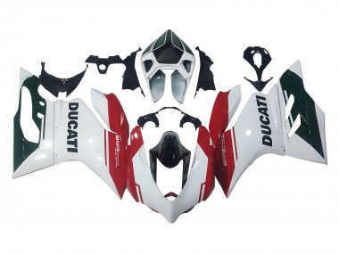 Carenados Moto Ducati Panigale 899 2011-2014 - Blanco Rojo Negro Brillante