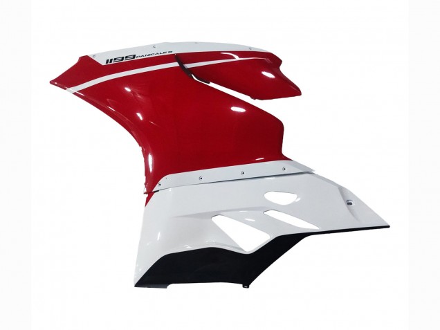 Carenados Moto Ducati 1199 2011-2014 - Blanco Rojo Negro Brillante