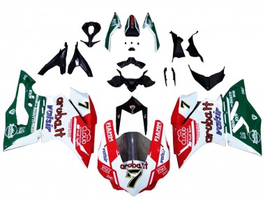 Carenados Moto Ducati 959/1299 2015-2020 - Blanco Rojo Verde Valsir Fiamm 7