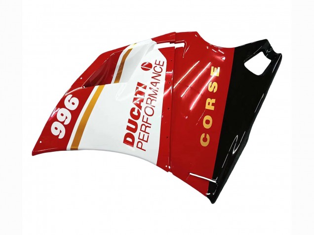 Carenados Moto Ducati 996 1993-2005 - Blanco Rojo Oro Negro Brillante Corse Performance