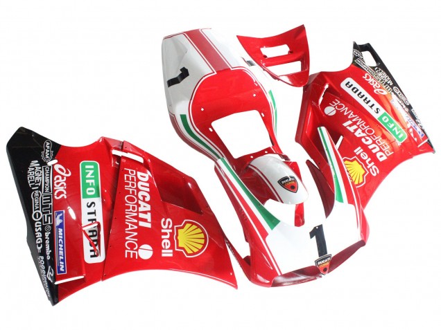 Carenados Moto Ducati 748/916/996/998 1993-2005 - Blanco Rojo Amarillo Verde Negro Brillante Performance