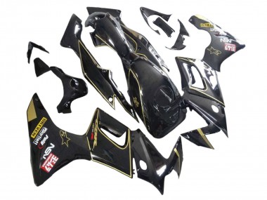 Carenados Moto Honda CBR125R 2002-2006 - Negro Brillante Oro