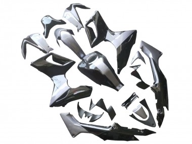 Carenados Moto Honda CBR125R 2002-2006 - Plata Negro Brillante