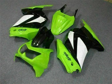 Carenados Moto Kawasaki EX250 2008-2012 - Verde Blanco Negro
