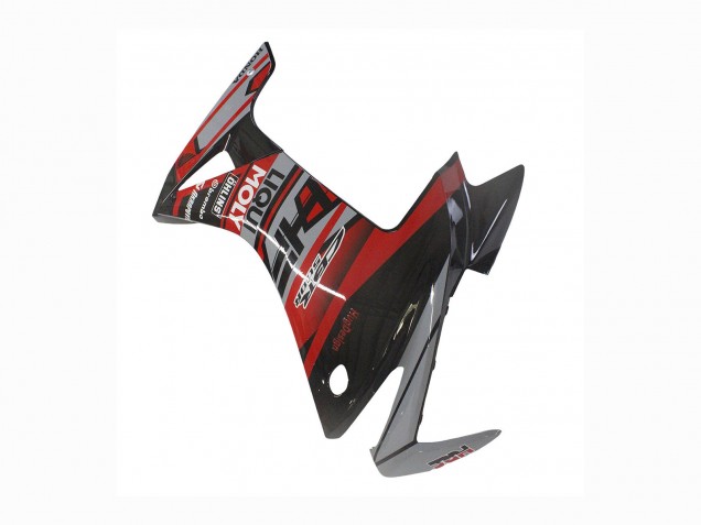 Carenados Moto Honda CBR500R 2013-2015 - Rojo Plata Negro Brillante