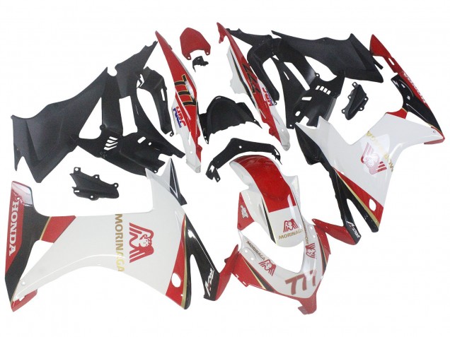 Carenados Moto Honda CBR500R 2013-2015 - Blanco Rojo Verde Negro Brillante Morinage 777