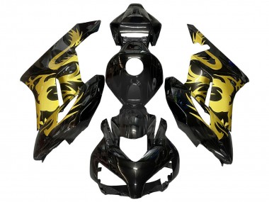 Carenados Moto Honda CBR1000RR 2004-2005 - Oro Negro Brillante Dragón