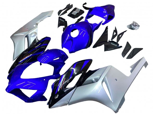 Carenados Moto Honda CBR1000RR 2004-2005 - Plata Azul Negro Brillante