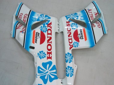 Carenados Moto Honda CBR1000RR 2004-2005 - Blanco Azul Nieve Nastro Azzurro 46