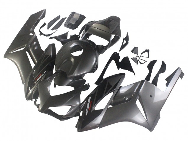 Carenados Moto Honda CBR1000RR 2004-2005 - Gris Brillante Negro Brillante