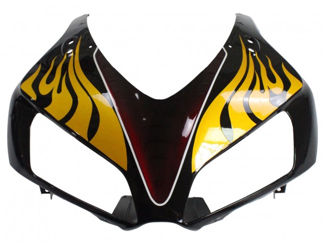 Carenados Moto Honda CBR1000RR 2006-2007 - Negro Brillante Amarillo Rojo Llama