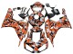 Carenados Moto Honda CBR1000RR 2006-2007 - Negro Naranja Plata Camouflage