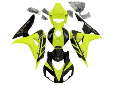 Carenados Moto Honda CBR1000RR 2006-2007 - Amarillo Negro Brillante
