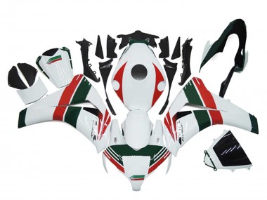 Carenados Moto Honda CBR1000RR 2008-2011 - Blanco Rojo Verde Oscuro