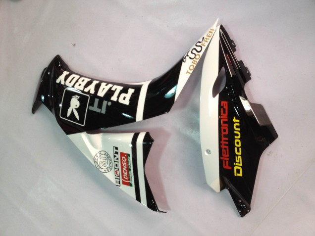 Carenados Moto Honda CBR1000RR 2012-2016 - Blanco Negro Brillante Rizoma Playboy