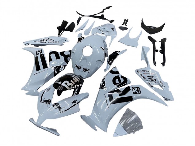 Carenados Moto Honda CBR1000RR 2012-2016 - Gris Claro Negro Brillante Rojo Bull