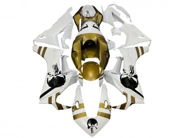 Carenados Moto Honda CBR1000RR 2017-2023 - Blanco Oro Oscuro