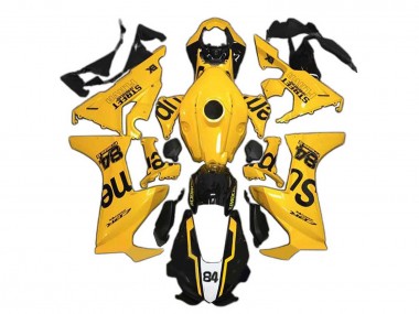 Carenados Moto Honda CBR1000RR 2017-2023 - Amarillo Negro Brillante Supreme 84