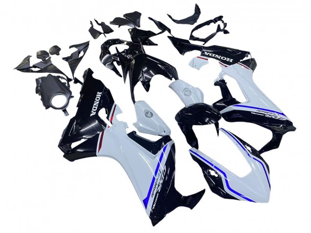 Kits Carenado Moto Honda CBR1000RR 2017-2023 - Blanco Azul Negro Brillante