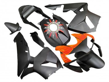 Carenados Moto Honda CBR600RR 2003-2004 - Negro Mate Naranja