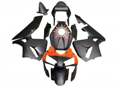 Carenados Moto Honda CBR600RR 2003-2004 - Negro Mate Naranja