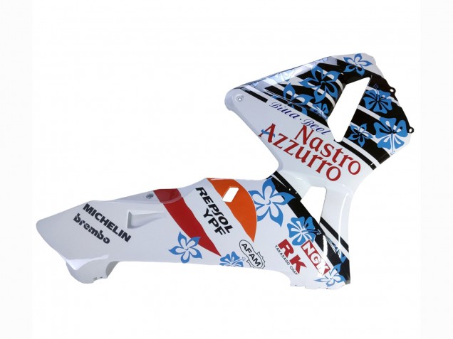 Carenados Moto Honda CBR600RR 2003-2004 - Blanco Azul Rojo Nastro Azzurro 46