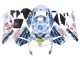 Carenados Moto Honda CBR600RR 2003-2004 - Blanco Azul Rojo Nastro Azzurro 46